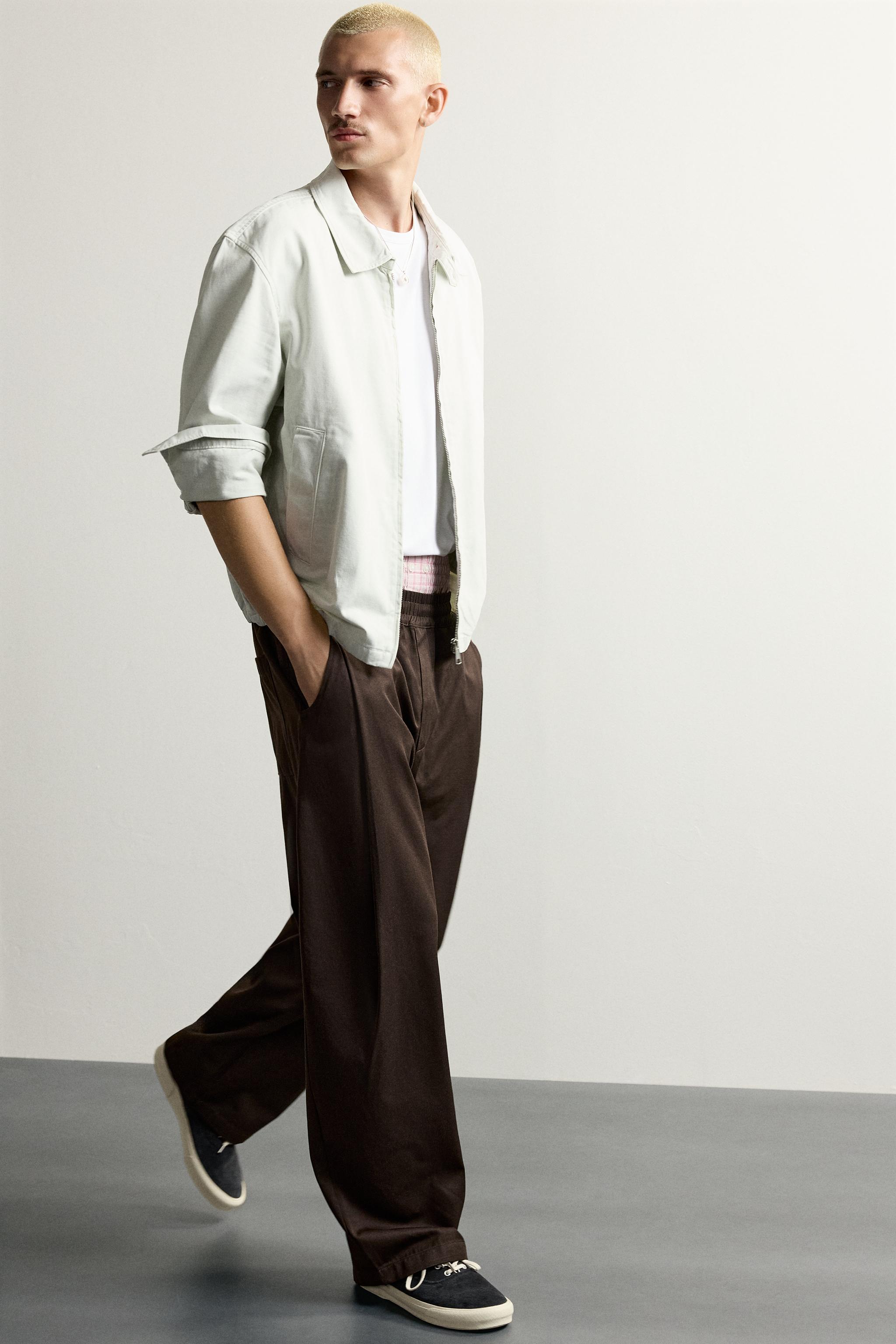 SIDE-PLEAT BALLOON FIT TROUSERS